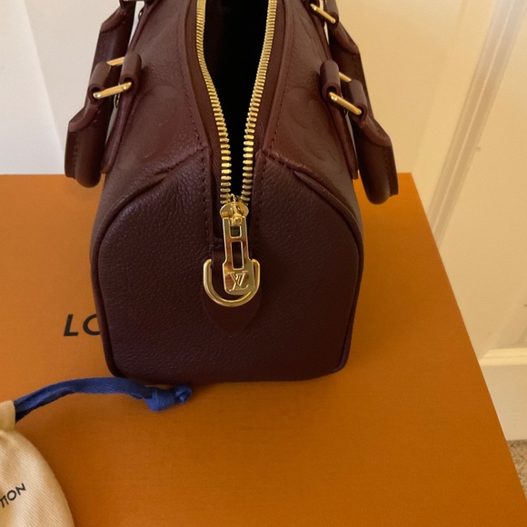 Louis Vuitton Speedy Bandouliere 20, Garnet Leather - Picture 4 of 8